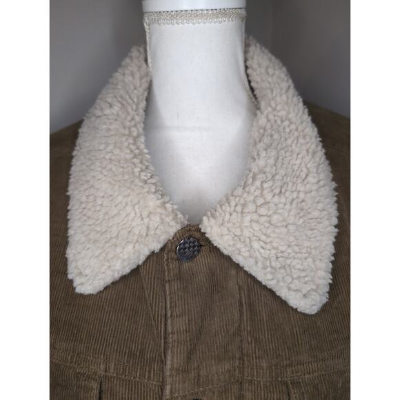 Tony Hawk sherpa skater outdoor work corduroy button up coat XL - Picture 2 of 10